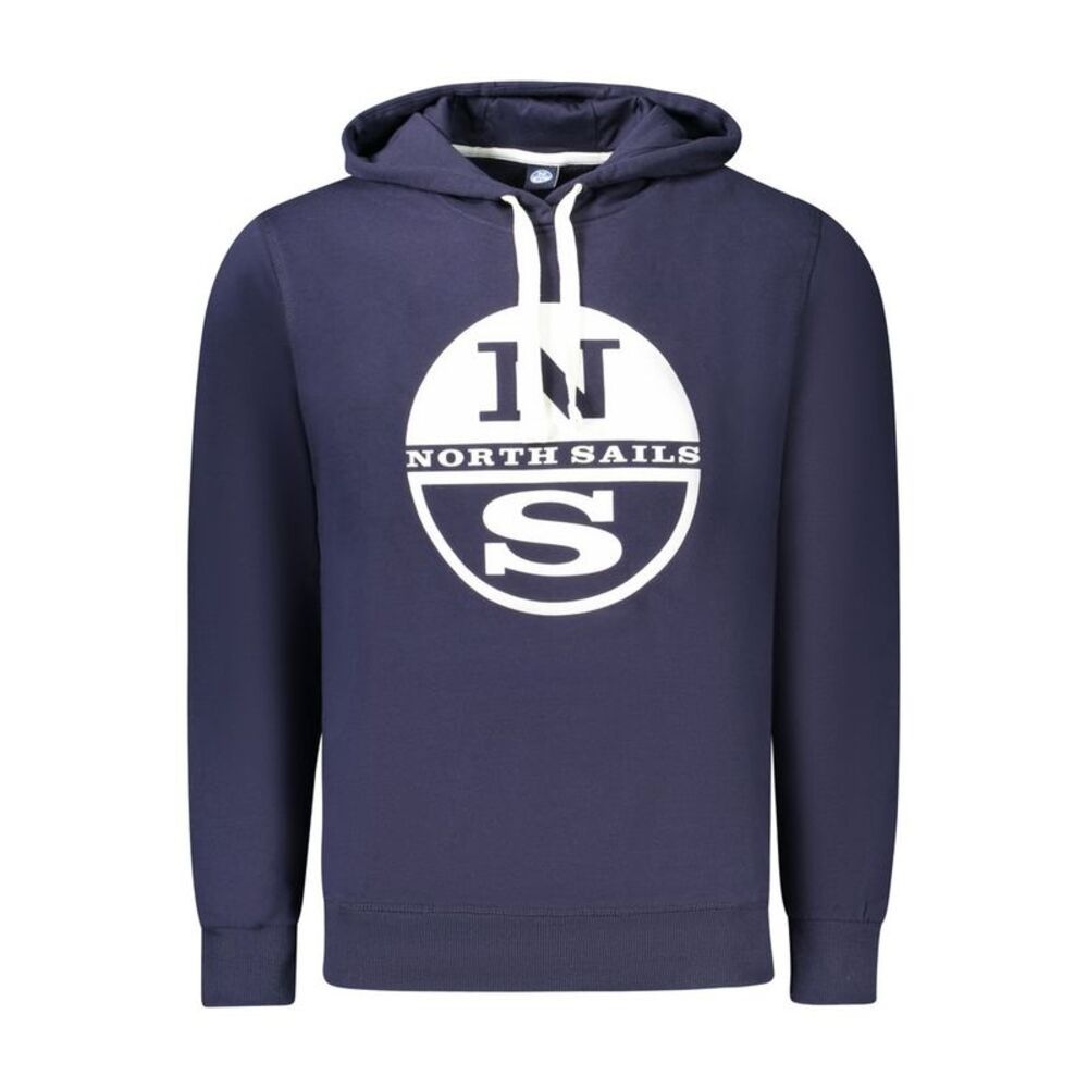 North Sails Blue Cotton Men's Men's Hoodie